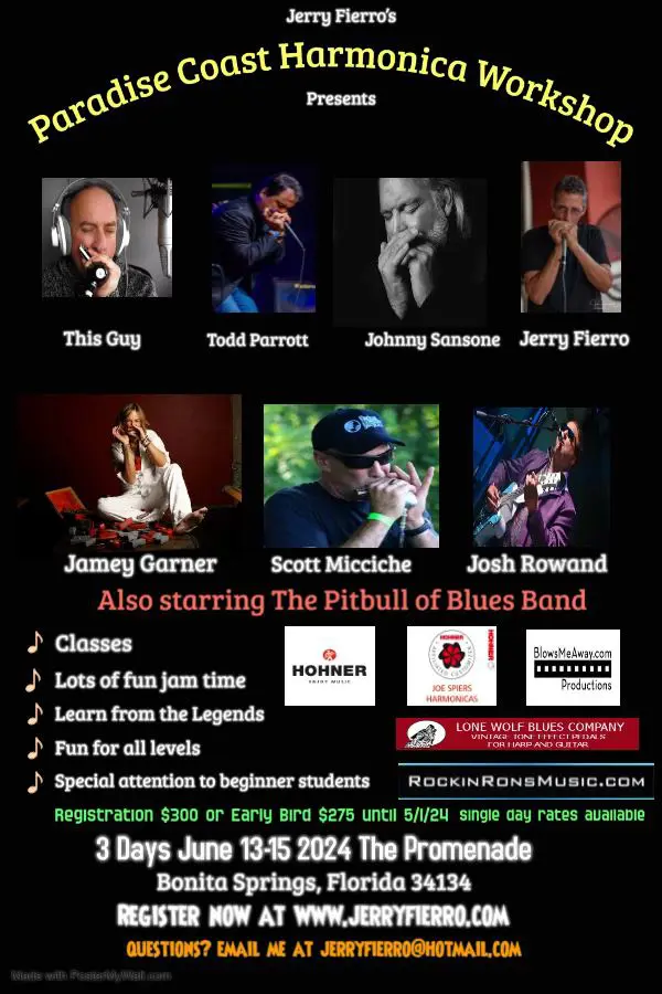 Paradise Coast Harmonica Workshop – Jerry Fierro