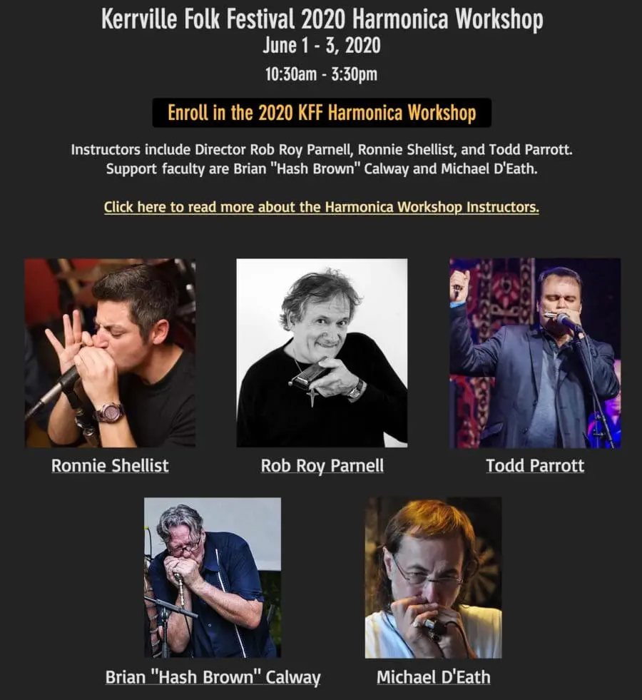 Harmonica Workshop kerrville folk festival