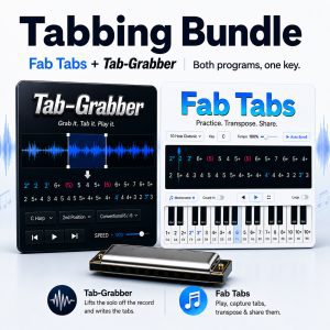 Write Harmonica Tabs from a song – Software