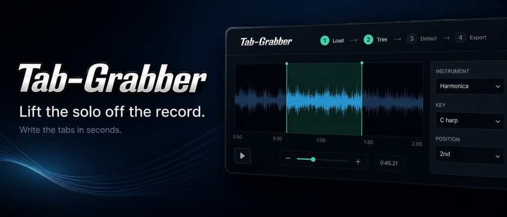 Create Harmonica Tabs from audio recordings