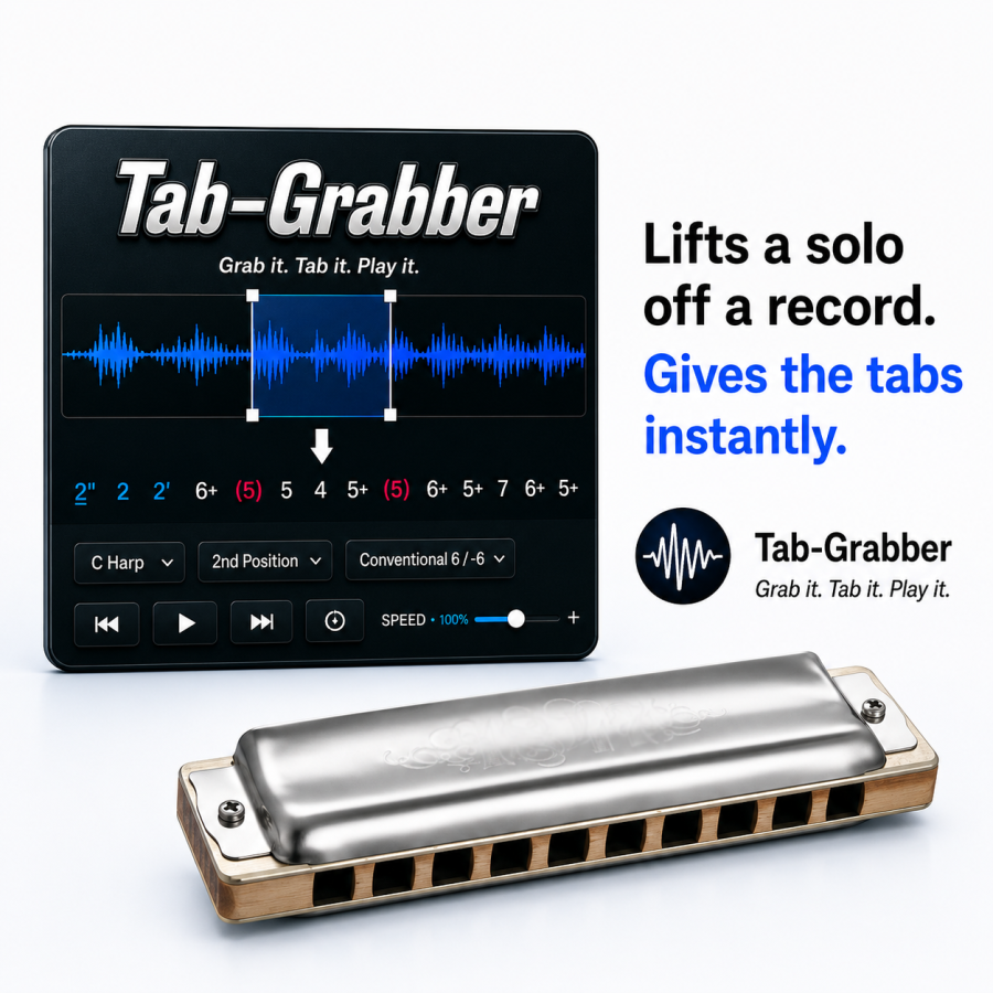 Write Harmonica Tabs from a song – Software