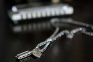 funny Harmonica necklace. gift ideas for harmonica players